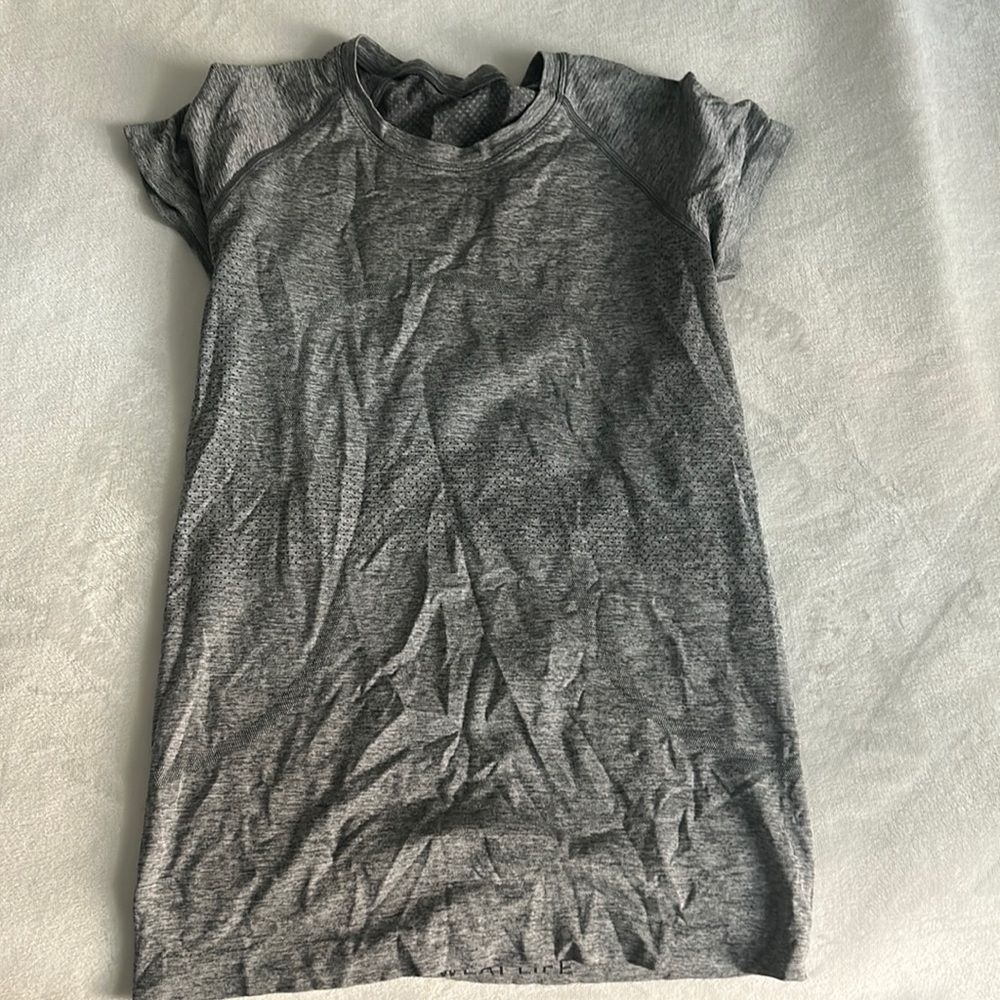 Grey lululemon swiftly tee